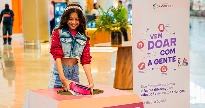 Volta às Aulas Solidária: ALLOS arrecada material escolar em 53 shoppings de todo o país
